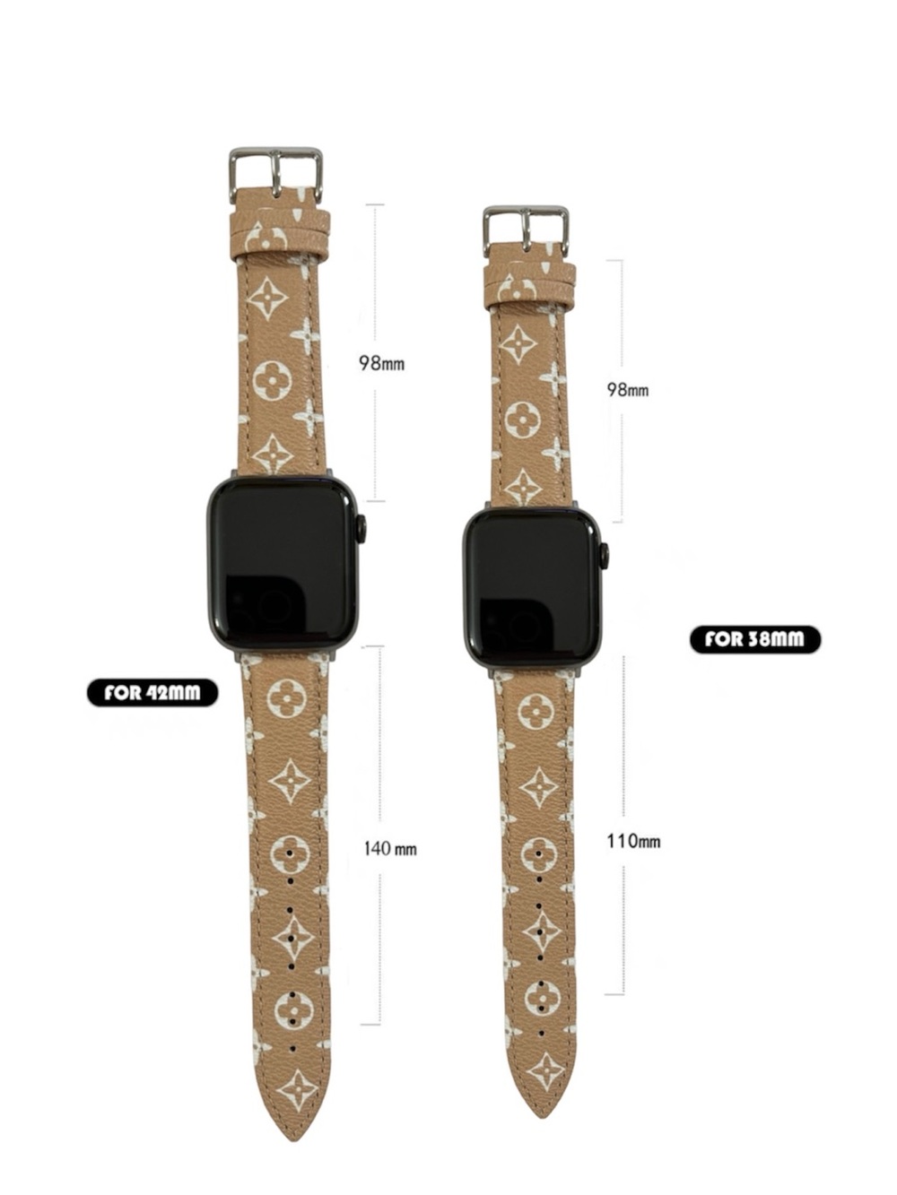 Apple Watch Band 42/44/46/49mm -Large- Series 1-11 / SE / Ultra - Luxury Strap - - Picture 3 of 3